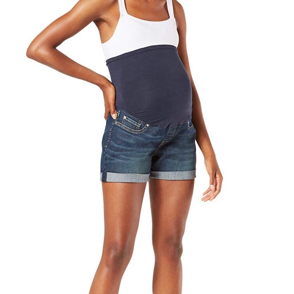 Signature Levi Strauss &Co Pants - Maternity Mid-rise Shortie Shorts. Size XS